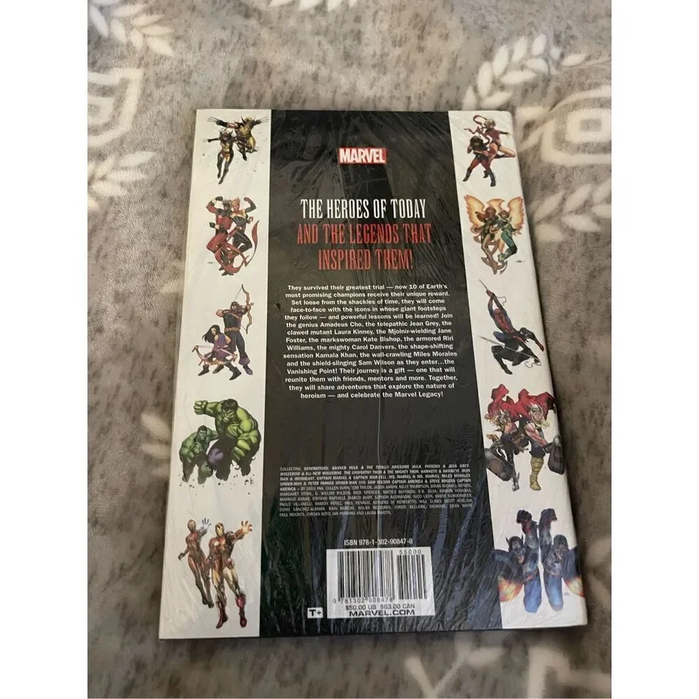 Marvel generations hardcover coffee table book- gamer collectible novelty